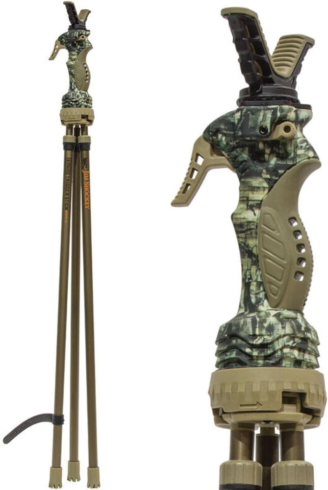 PRIMOS Hunting Trigger Stick Gen3 Shooting Stick, Adjustable Height, Quick-Detac