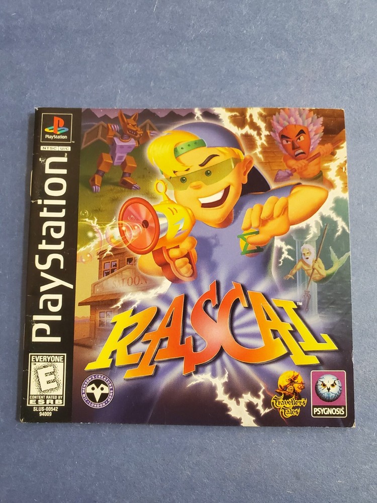 Rascal Playstation 1 PS1 Instruction Manual Booklet ONLY