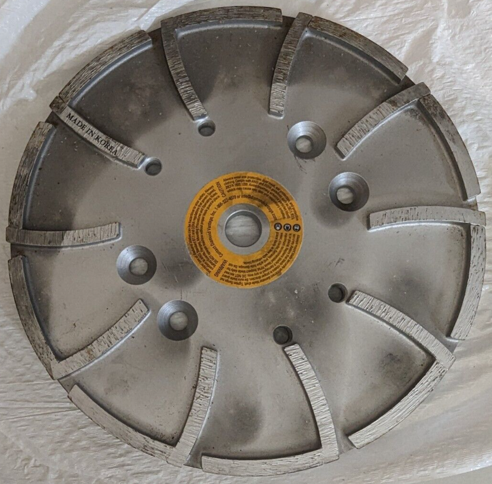 NEW DIAMOND VANTAGE Floor Grinding Head 10 Segment Med Bond 10" DVCCM2001