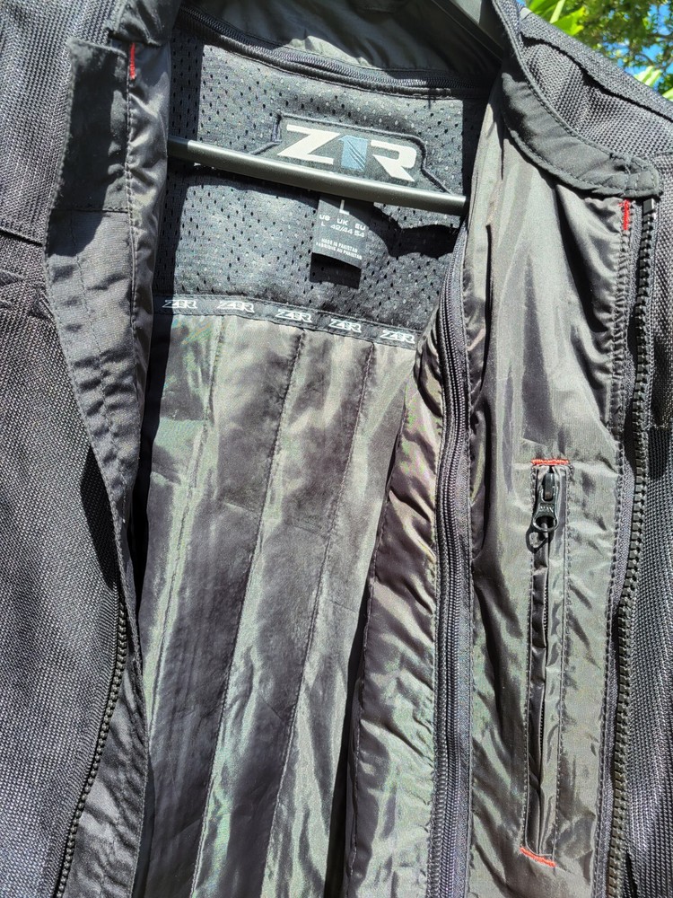 Z1R Gust Black Mesh Waterproof Motorcycle Jacket