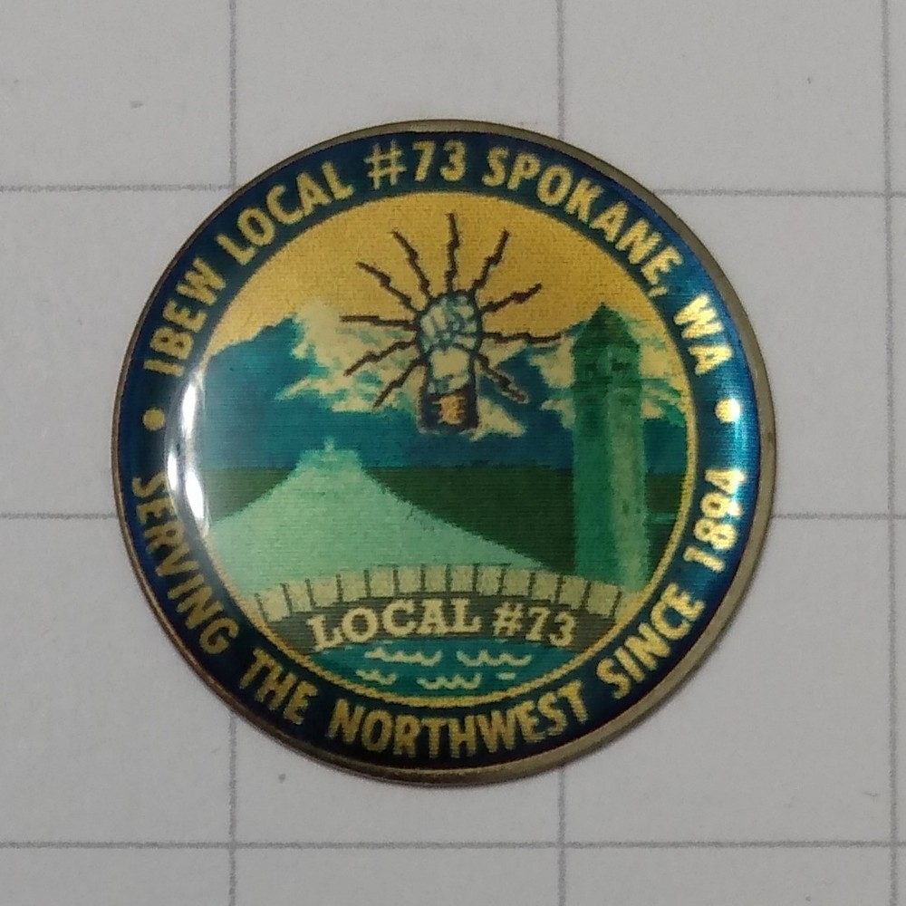 IBEW Lapel Pin Local 73 Spokane, WA.