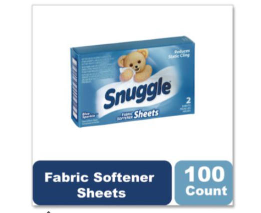Vend-Design Fabric Softener Sheets, Blue Sparkle Scent, 2 Sheets/Box, 100 Boxes/