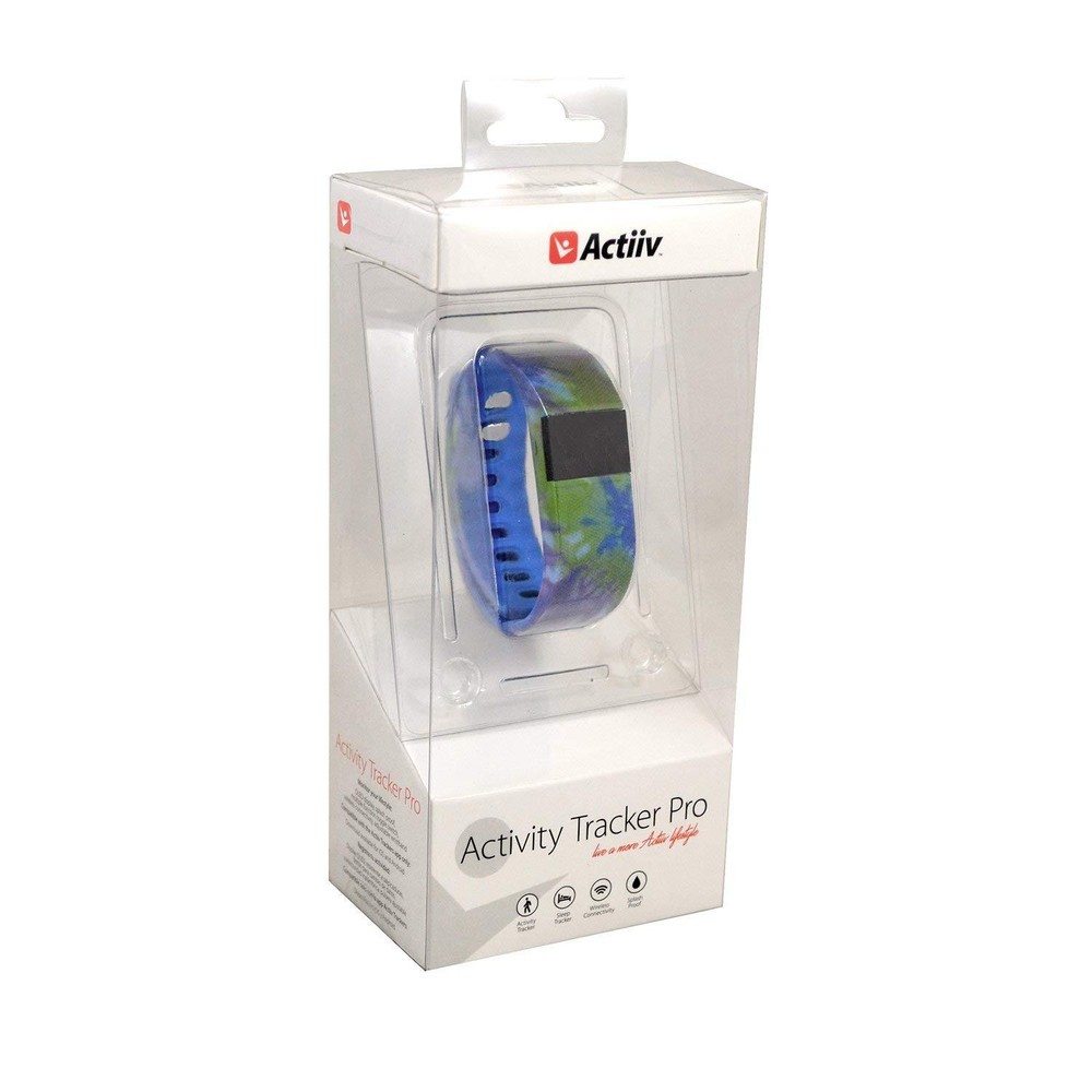 Zenixx Tie Dyed Activity Tracker Pro, Blue, Actiiv Activity Tracker Pro, Blue