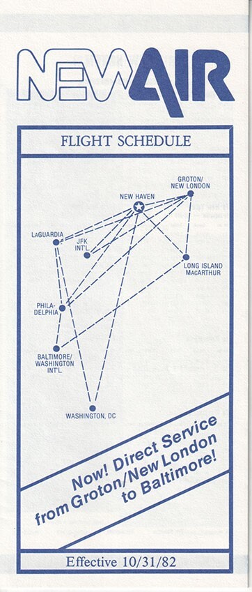 NewAir timetable 1982/10/31