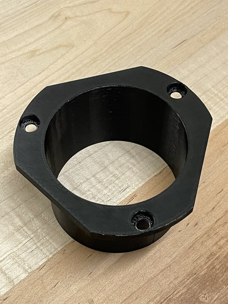 Kitagawa B-210 Hydraulic Chuck Chip Cover Black 3D Printed