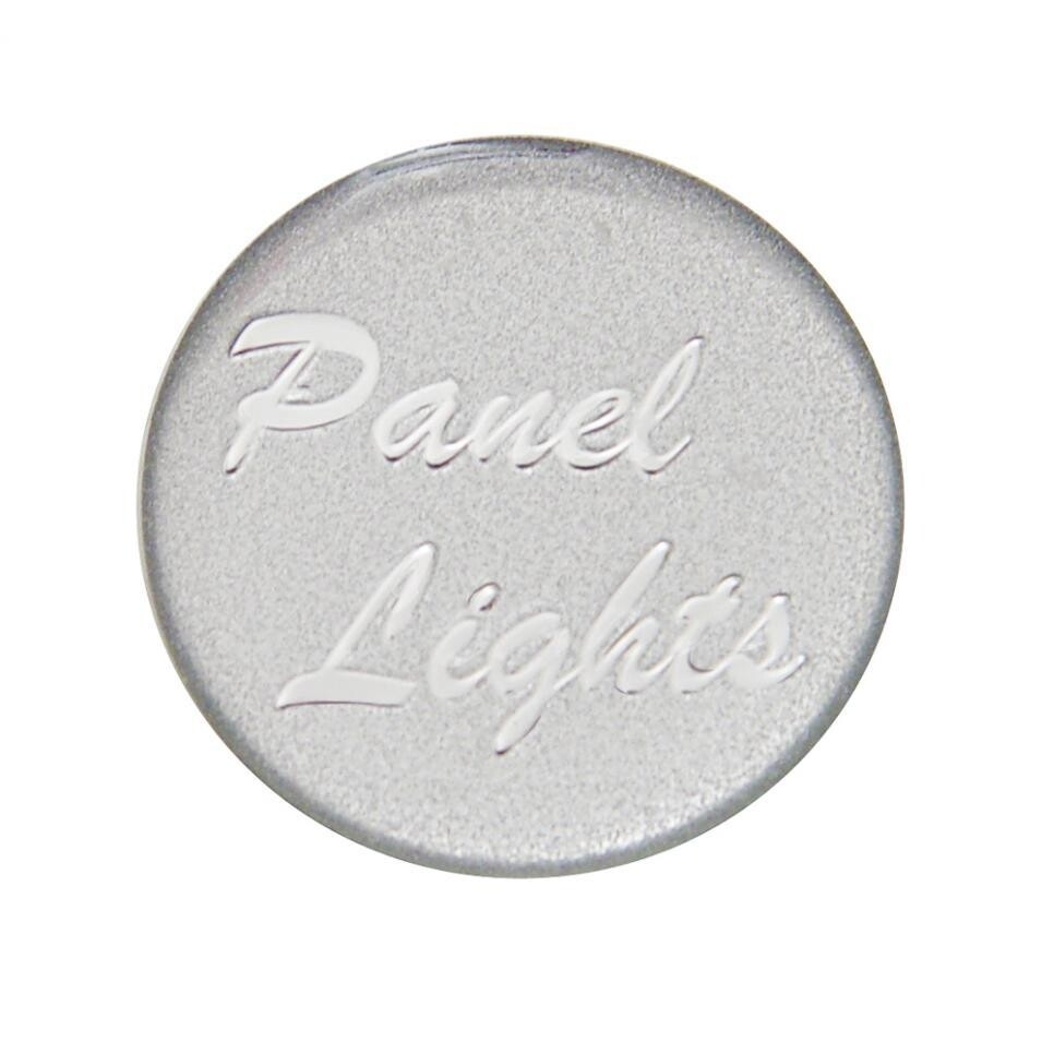 Small Chrome "Panel Lights" Dash Knob - Silver Glossy Sticker