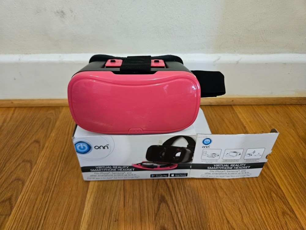Onn Virtual Reality Smartphone Headset Fits Samsung, iPhone, Android