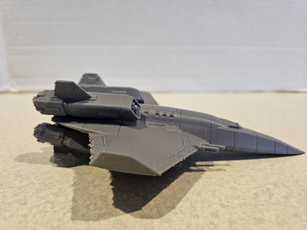 3d Printed 6in Grey Centurion Wing Commander WC Space Ship