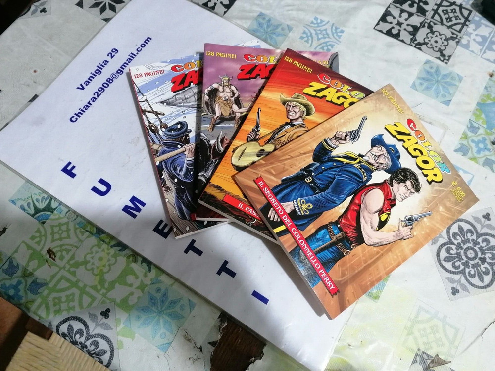 ZAGOR COLOR 1/4 COMPLETE SEQUENCE NEWSSTAND