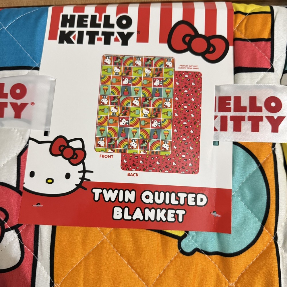Hello Kitty Twin Quilted Blanket