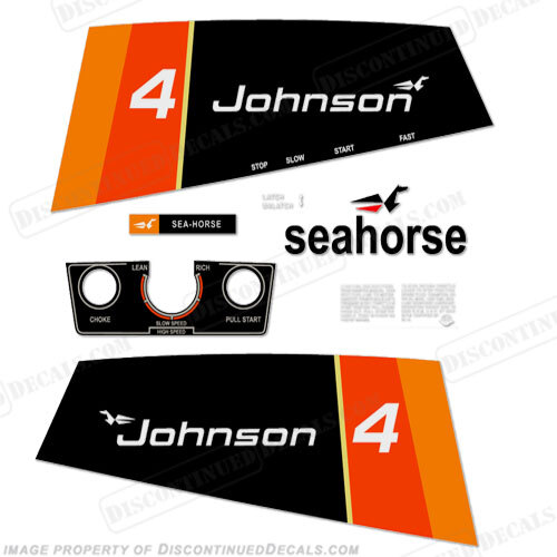 Fits Johnson 1976 4hp Decals