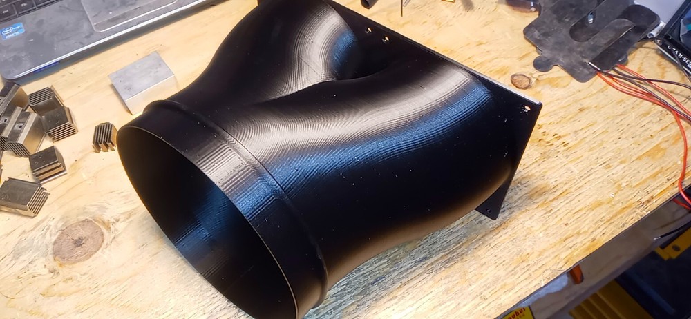 Goldshell CK miner Low restriction (Long radius exhaust adapter) (READ!!)