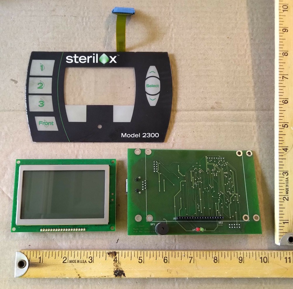 Set Of Three (3) Sterilox Model 2300 Front Panel User Interface Control Boards
