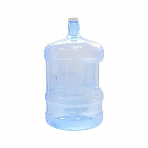 Alpine Cuisine Plastic Water Bottle 5 Gallons Jug Container with Cap, Easy Gr...