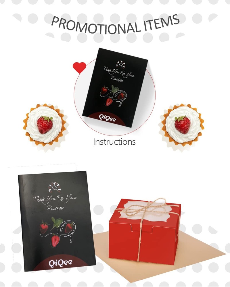 Red Bakery Boxes with Window 55pcs 4x4x2.5 Mini Cookie Boxes Macaron Boxes Sm...