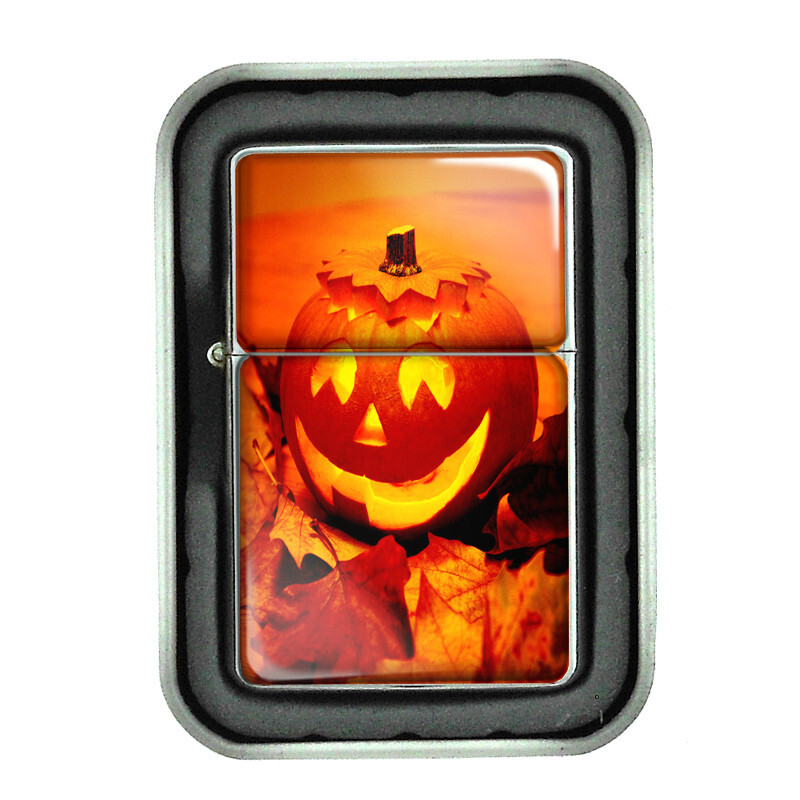 Halloween D1 Flip Top Oil Lighter Windproof