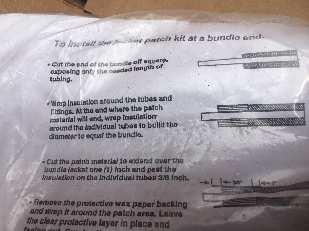 TRACEPAK Jacket Patch Kit TPKJP-3 Preinsulated Tubing Bundle Systems O’BRIEN