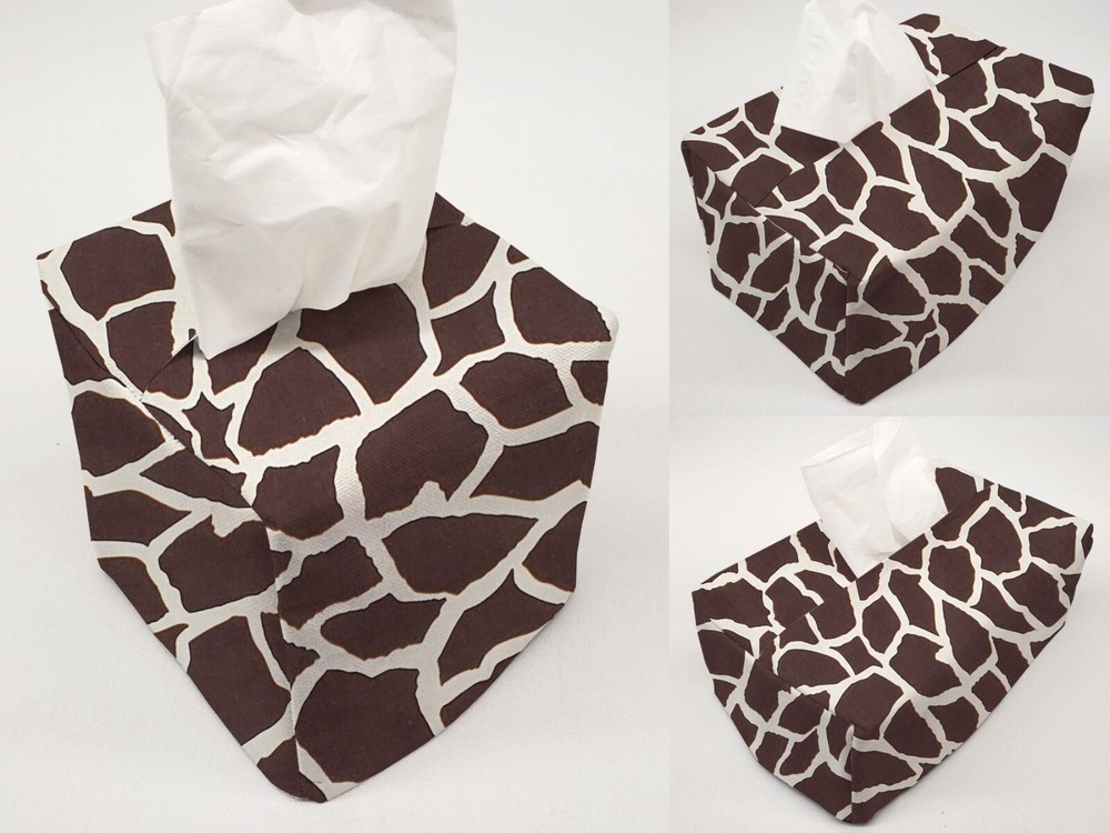 Animal Print Giraffe Tissue Box Cover
