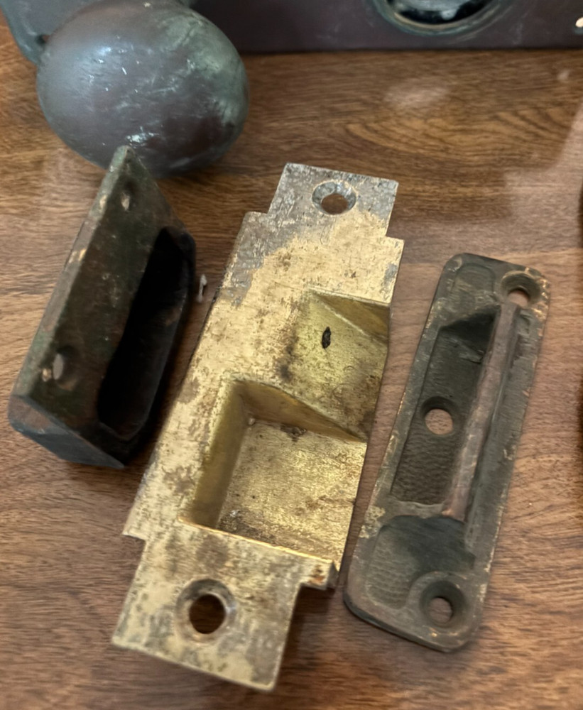 five mortise locks with accessory hardware 1930's? 20 pounds Corbin & Yale