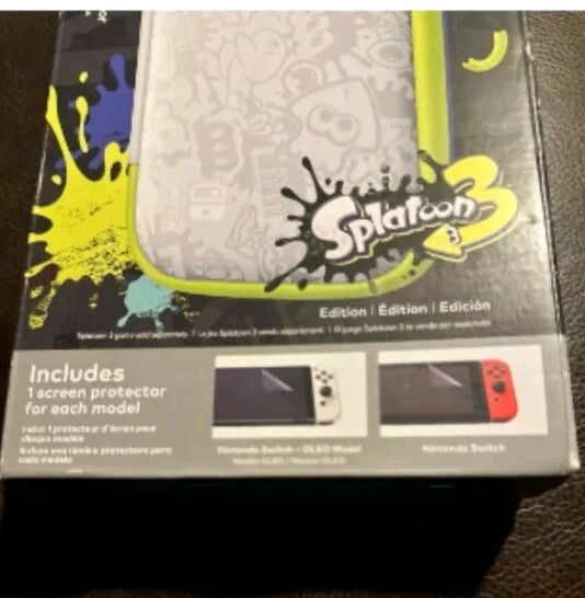 Nintendo Switch Carrying Case & Screen Protector - Splatoon 3 Edition