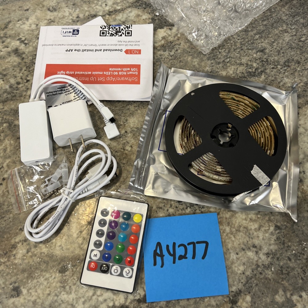 Kringle Express LED Smart App Strip Light w/ Remote Control Wifi & Bluetooth New