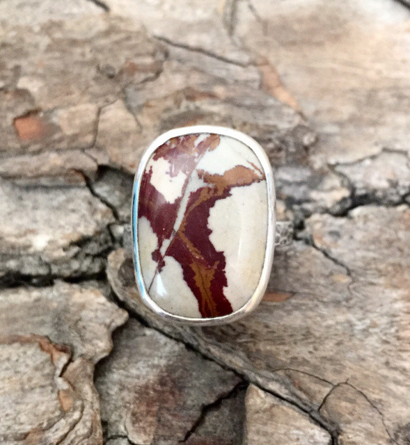Sterling Silver - Desert Mountain Jasper Ring
