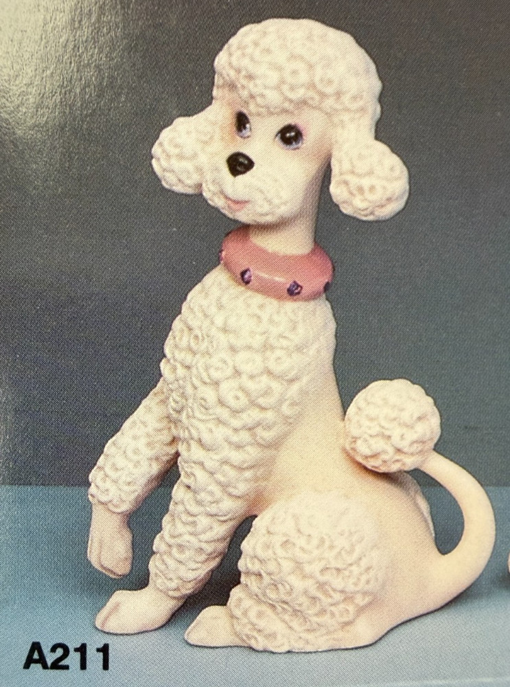 VINTAGE ATLANTIC CERAMIC MOLD #A-211 PERRIE POODLE