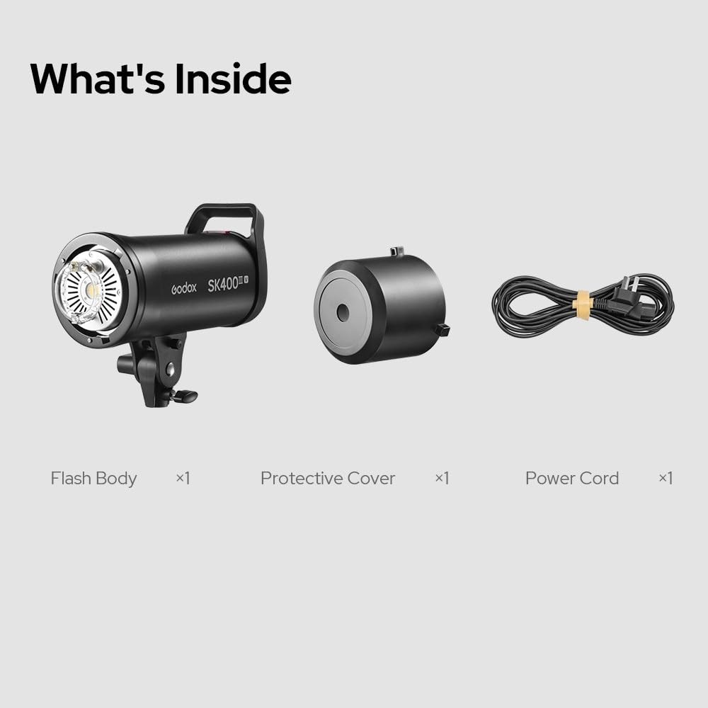 Godox SK400III-V(New Upgrade) Studio Flash Strobe 400Ws Flash with Control Panel