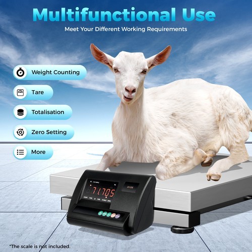 2.5 Ton/5000lbs Weigh Indicator Precision Platform Scale Cattle Hogs Load Cell