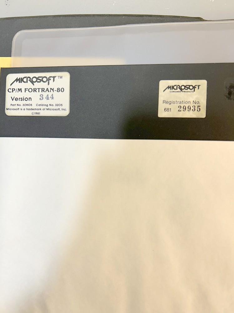 Zenith Fortran-80 CP/M 8" Disk