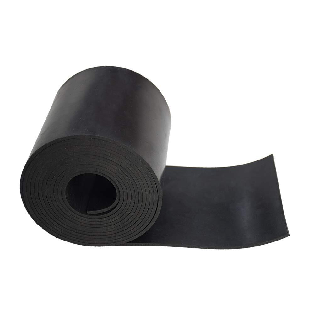 NEOPRENE RUBBER SHEET 1/8” THK X 5" WIDE x 60" L Solid Rubber Flooring Pads