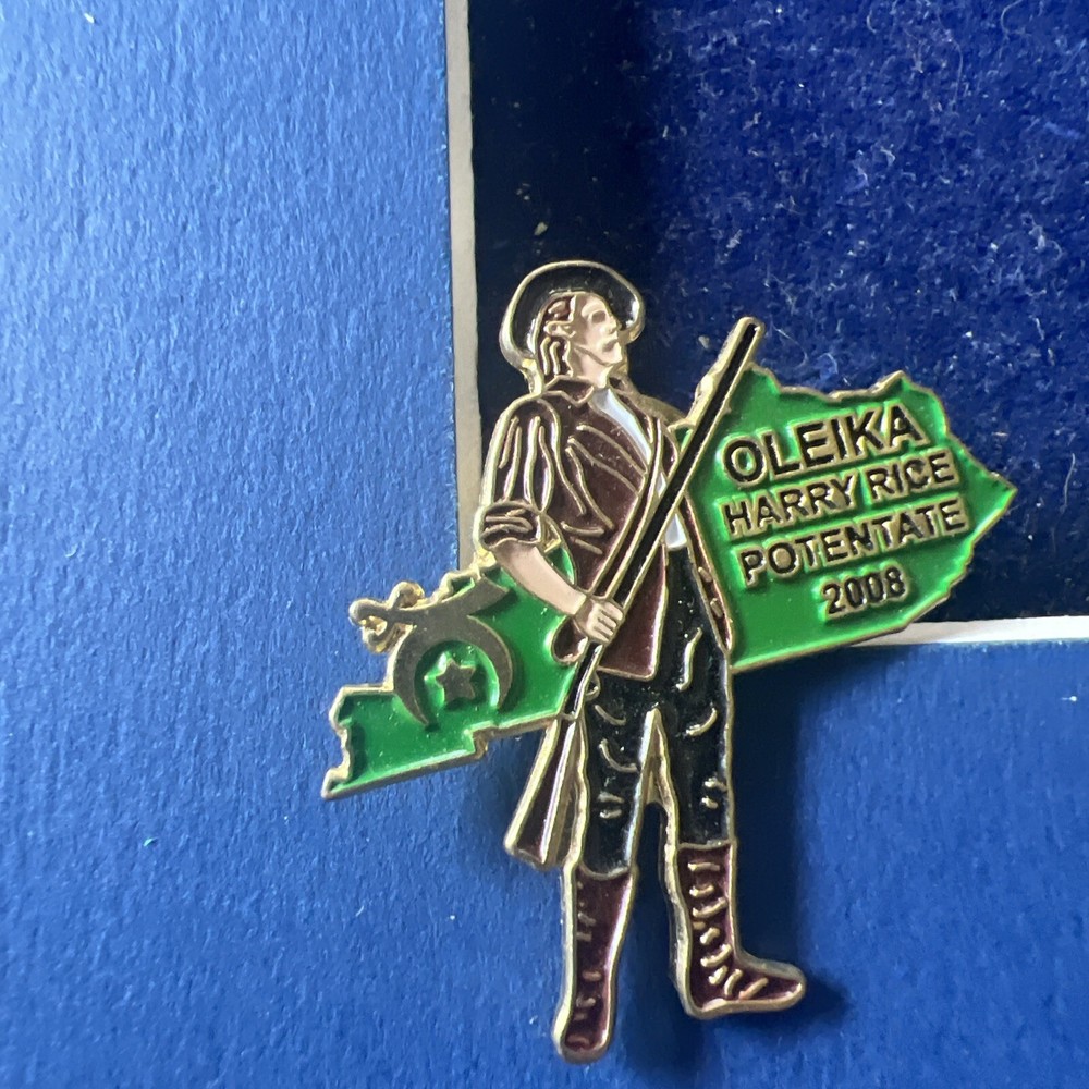 Oleika Harry Rice Potentate 2008 Lapel Pin - Preowned