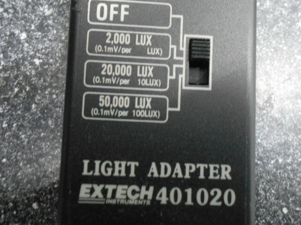 EXTECH 401020 ADAPTER LIGHT LUX 3 RANGES