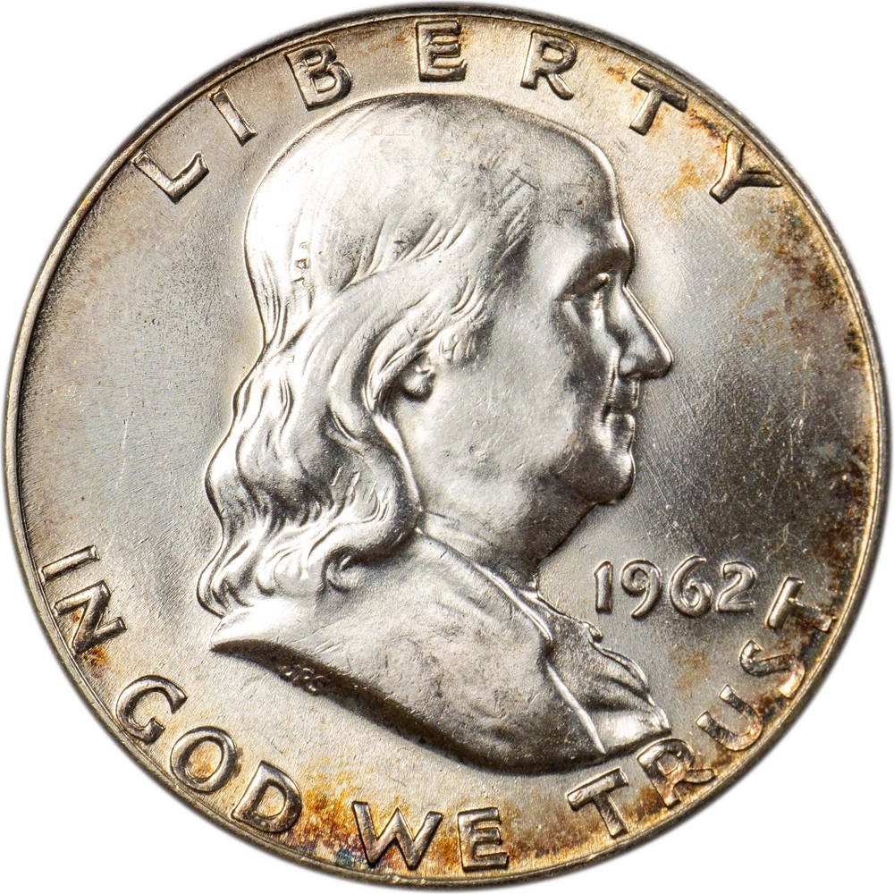 1962 Franklin Half Dollar - Nicely Toned - CH BU!