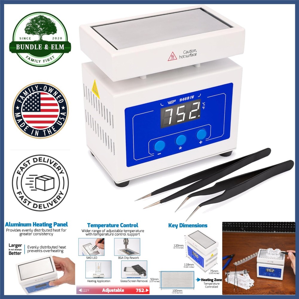 Digital Soldering Hot Plate with Adjustable Temperature for Microcomputer Repair