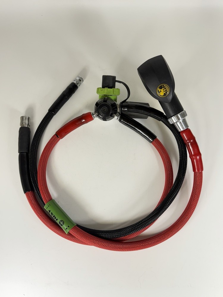 Poseidon Xstream Duration DIN Regulator 1st and 2nd Stage - Green Coded