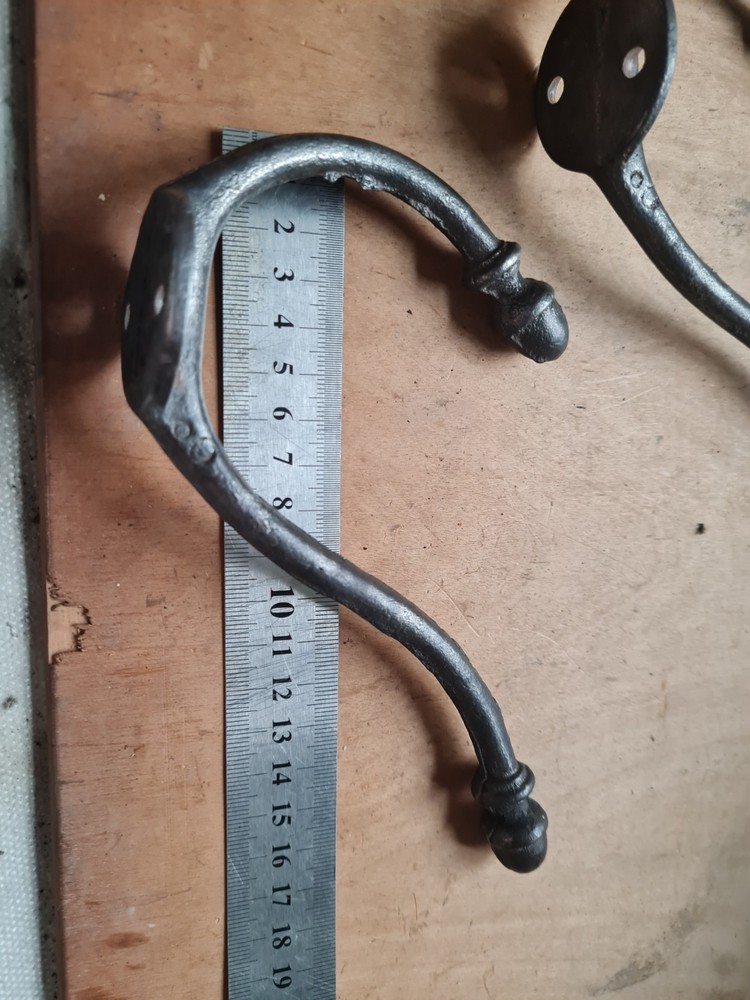 Two Vintage Cast Iron Coat /Bag/ Hat/ Hooks