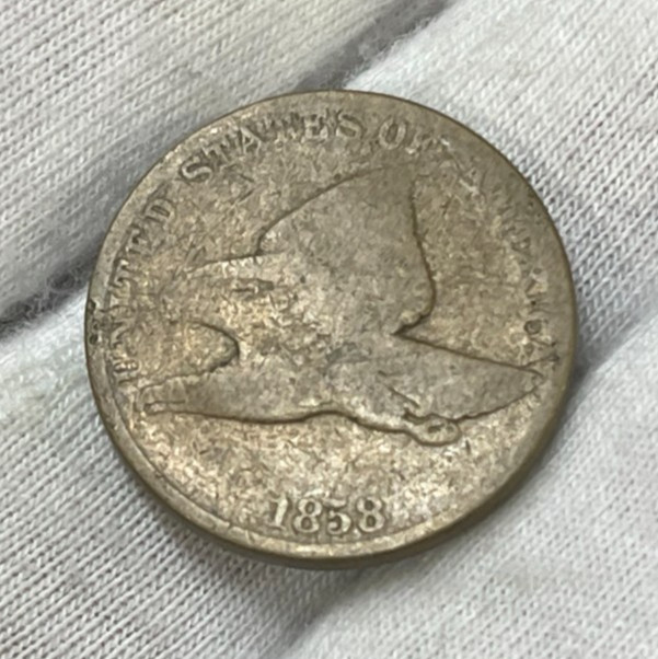 1858 US Flying Eagle Cent Low Grade