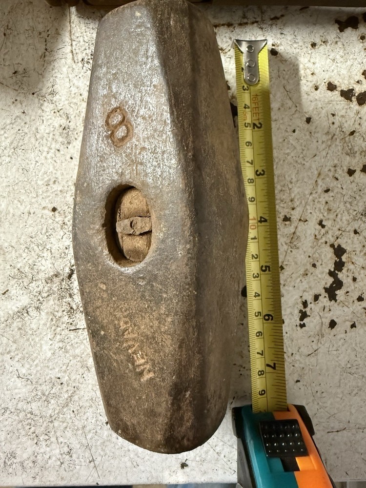 Vintage Nevada Pattern 8 Lb. Sledge Hammer Head