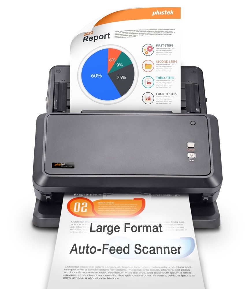 Plustek S30 A3 Tabloid Large format Document Scanner  11.7 x 17 inch paper scan