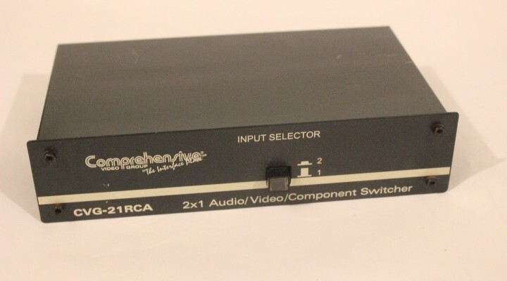 Comprehensive  CVG-21RCA 2x1 High Resolution Audio/Video/Component Switcher