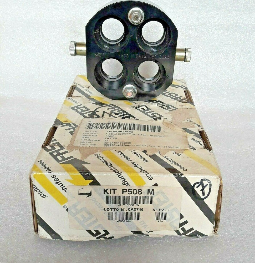 FASTER HYDRAULIC CONNECTOR KIT P508 M Rarely *USED*