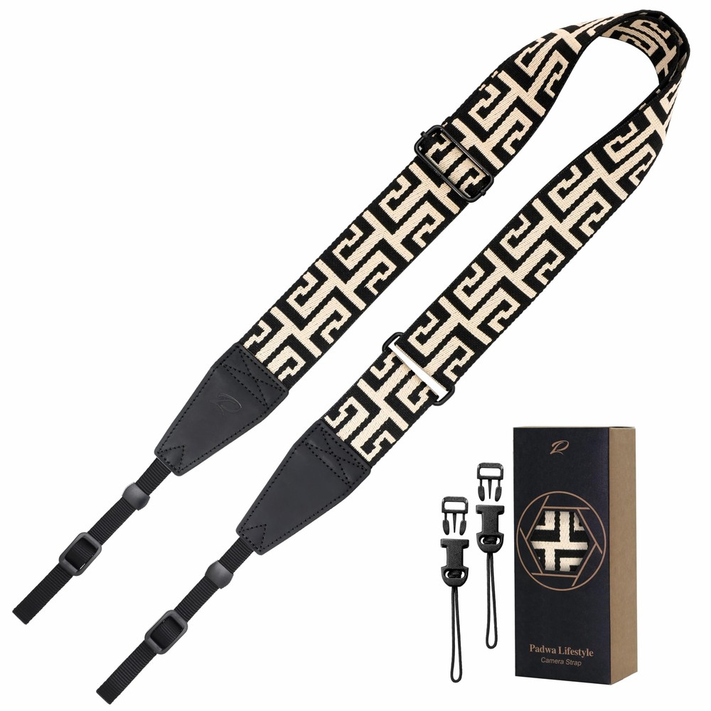 Adjustable Camera Strap - 2" Wide Top Layer Cowhide Head Camera Straps for Ph...