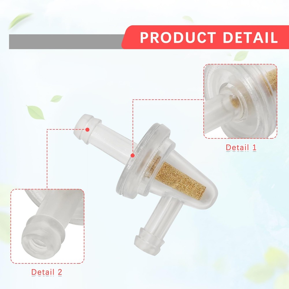 Inline Fuel Filter - Universal 90 Degree For 1/4"Fuel Line...