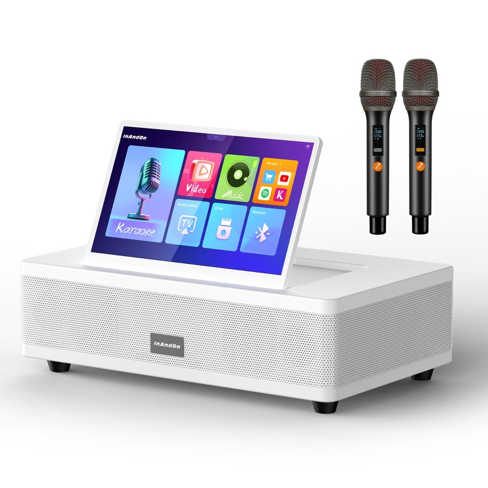 InAndOn M6 Home Complete Karaoke Machine Touchscreen Duet Mic inbuilt YouTube