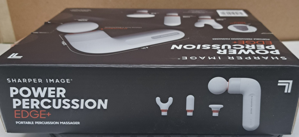 Sharper Image Power Percussion Edge+ Portable Percussion Massager-New