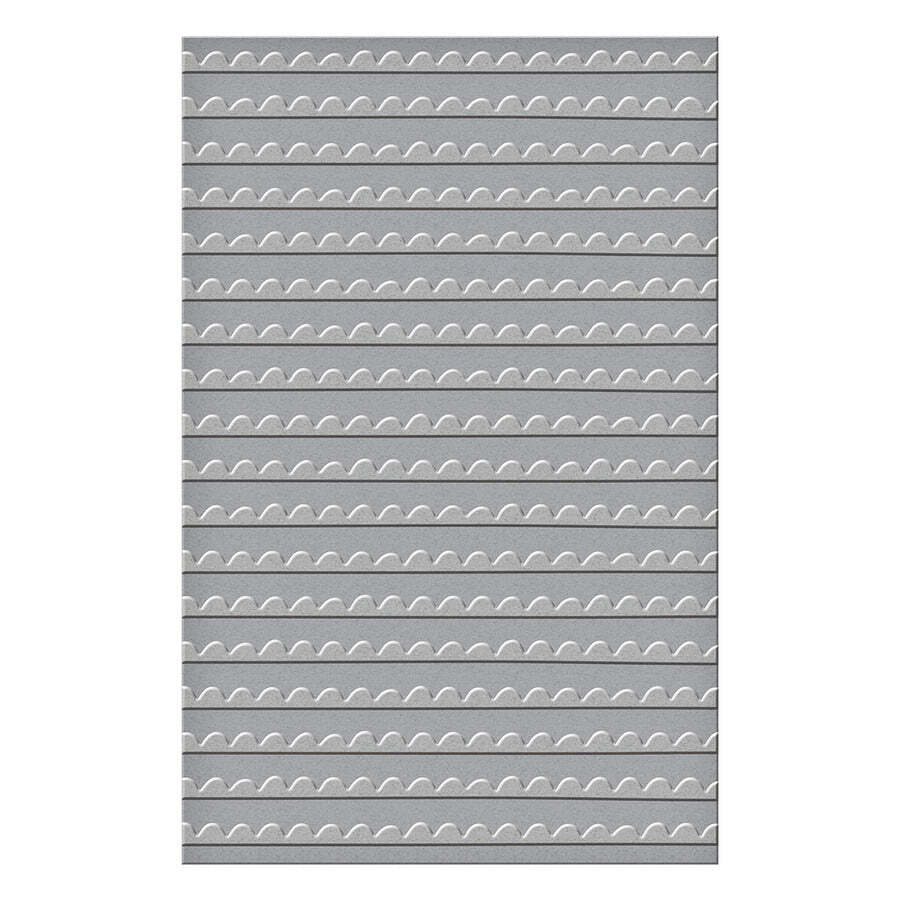 Spellbinders - Hand Drawn Scallops Embossing Folder, SES-038