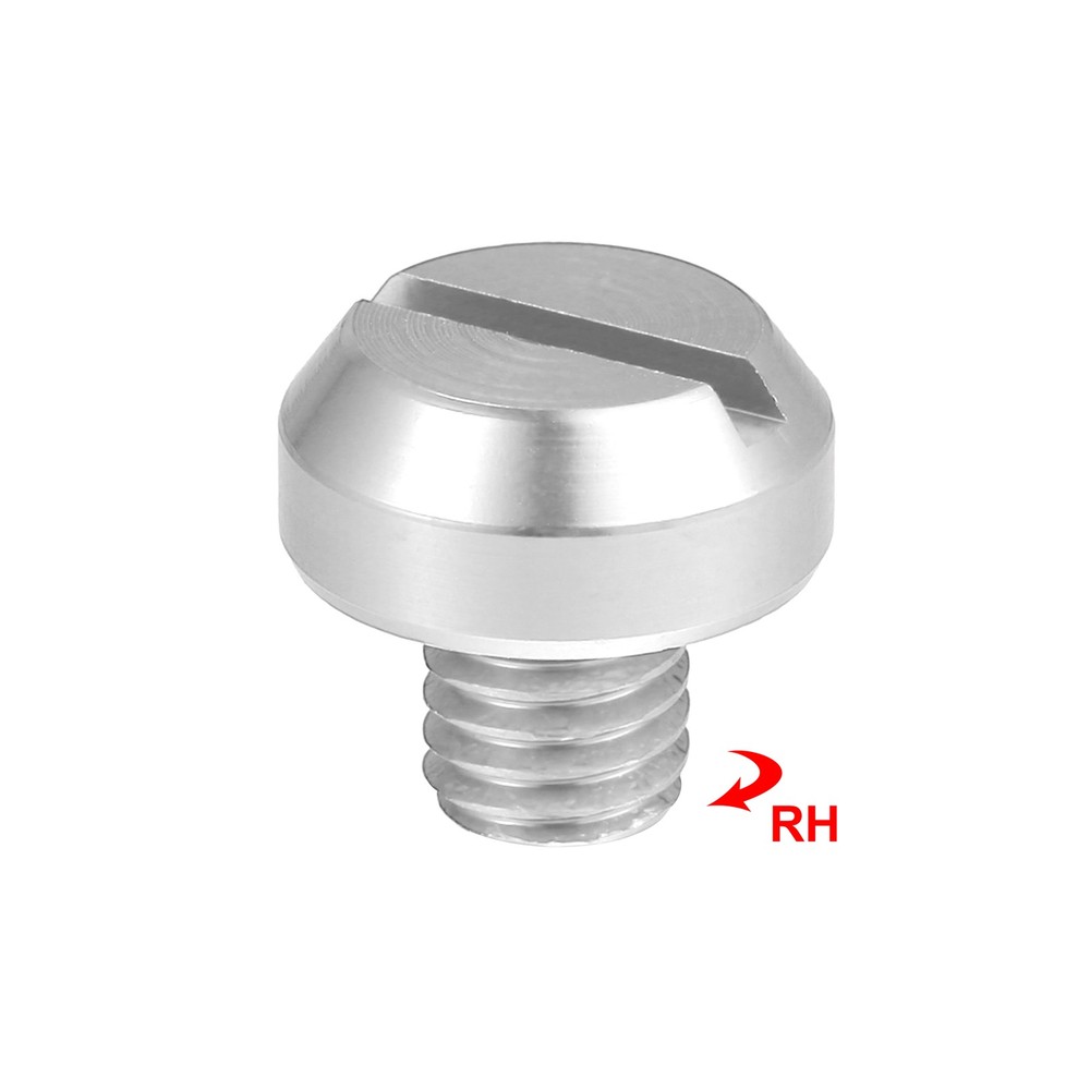 Universal screw cap for motorcycle mirror hole M8, silver tone