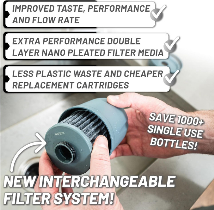 New Replacement Filter for Epic Nano XP – Removes Bacteria, Virus & Metals