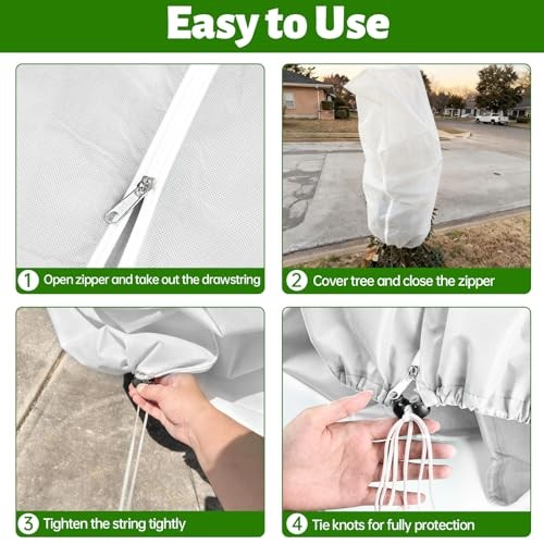 Plant Covers Freeze Protection White